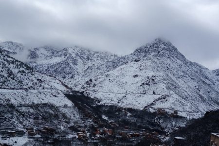 5 Days High Atlas Mountains trekking tour from Marrakech through Berber villages, scenic valleys, and stunning mountain landscapes.