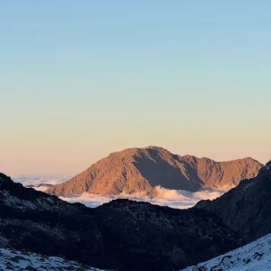 Mount Toubkal trek 2 days sunrise view from Imlil