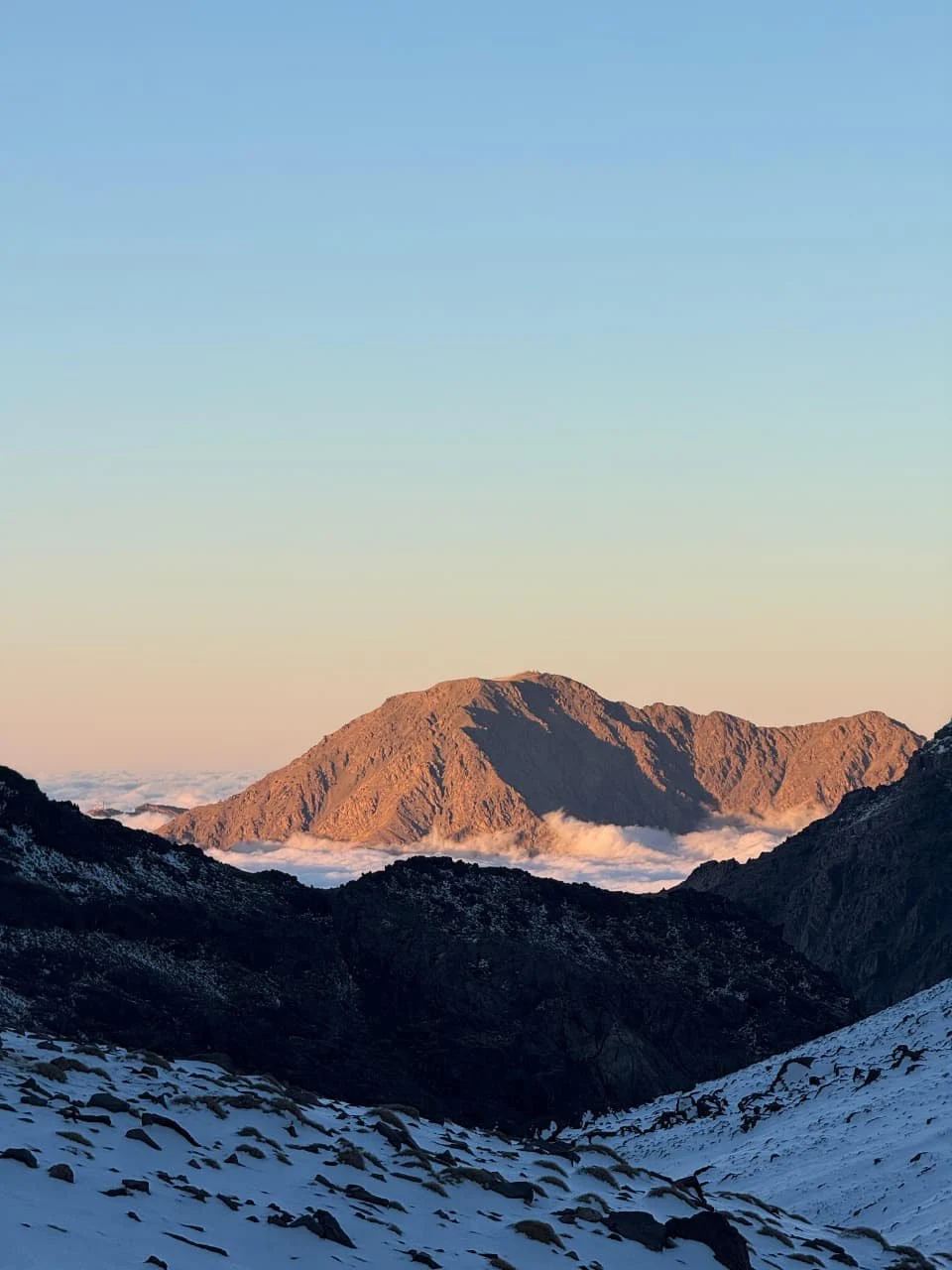 Mount Toubkal trek 2 days sunrise view from Imlil
