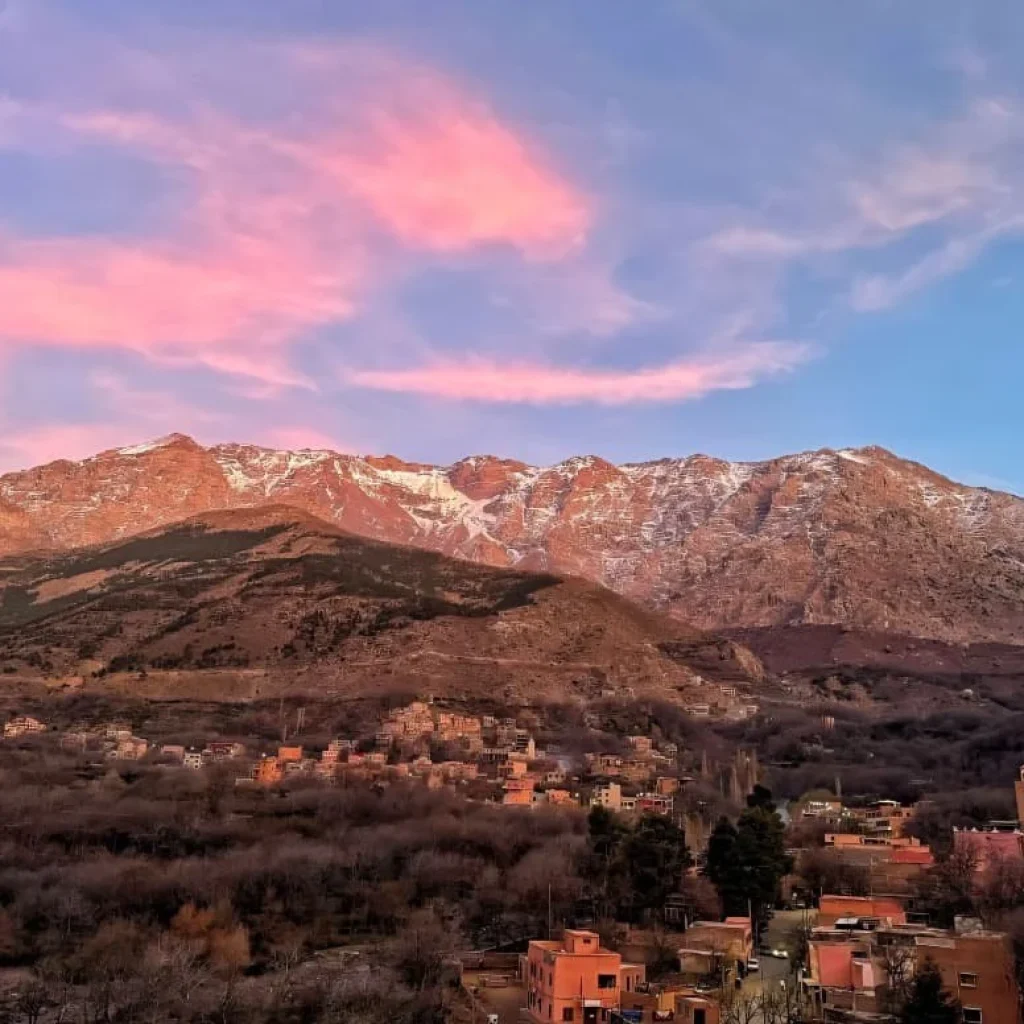 Traditional Amazigh village life in Imlil near Mount Toubkal