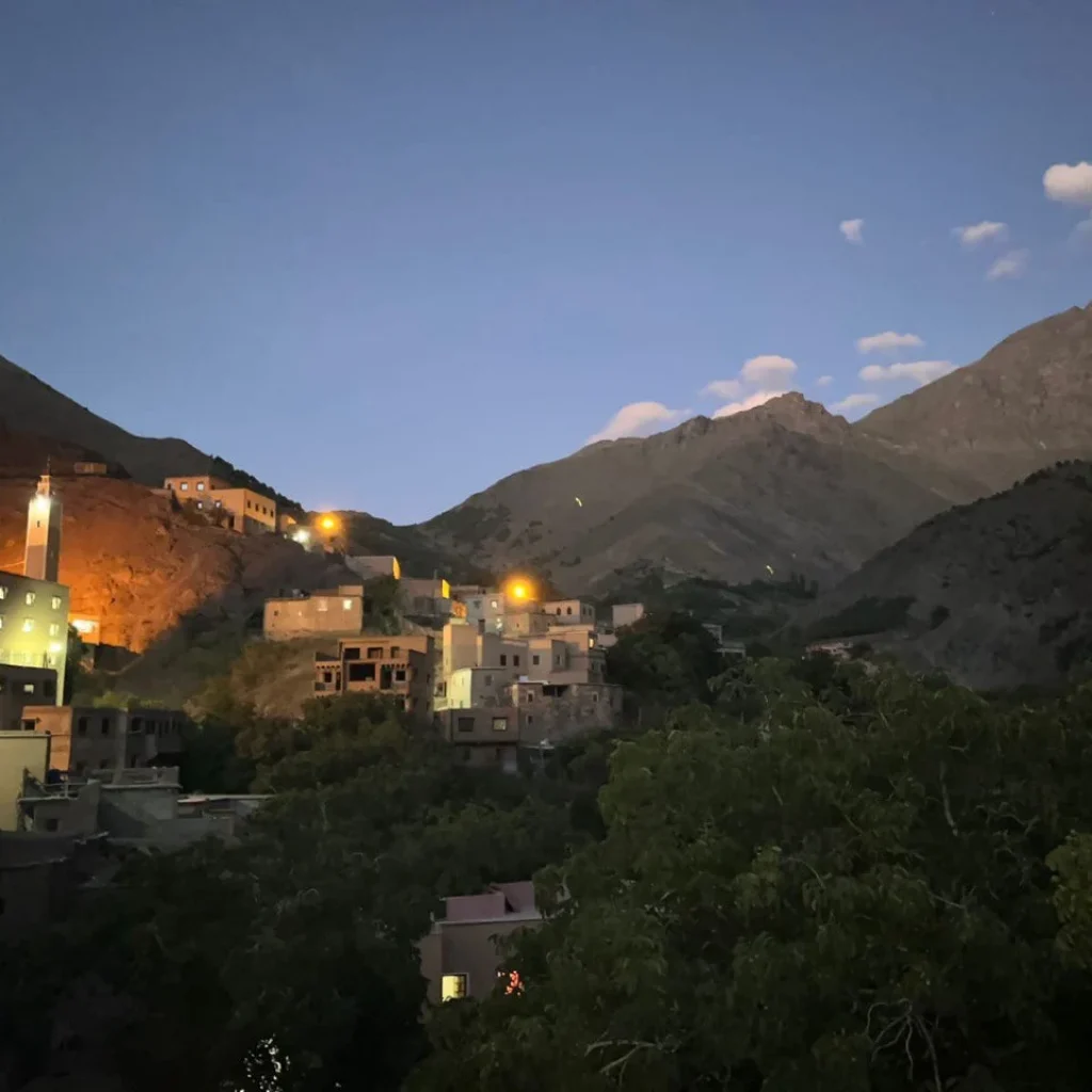 Imlil village in the High Atlas Mountains near Mount Toubkal Morocco